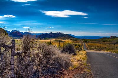 View of Kolob Terrace Road